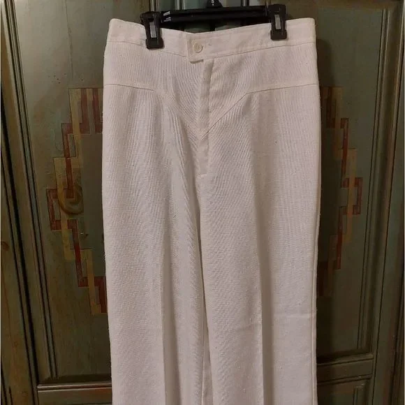 Vintage 1970s Pantasias high waisted V stitched wide leg pants true vin… - Picture 16 of 16